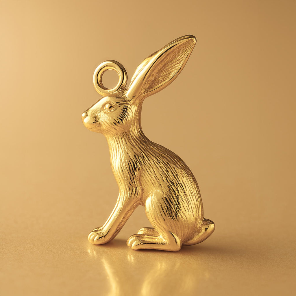 24ct Pure Gold - Scrub Hare Charm