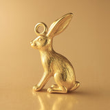 24ct Pure Gold - Scrub Hare Charm