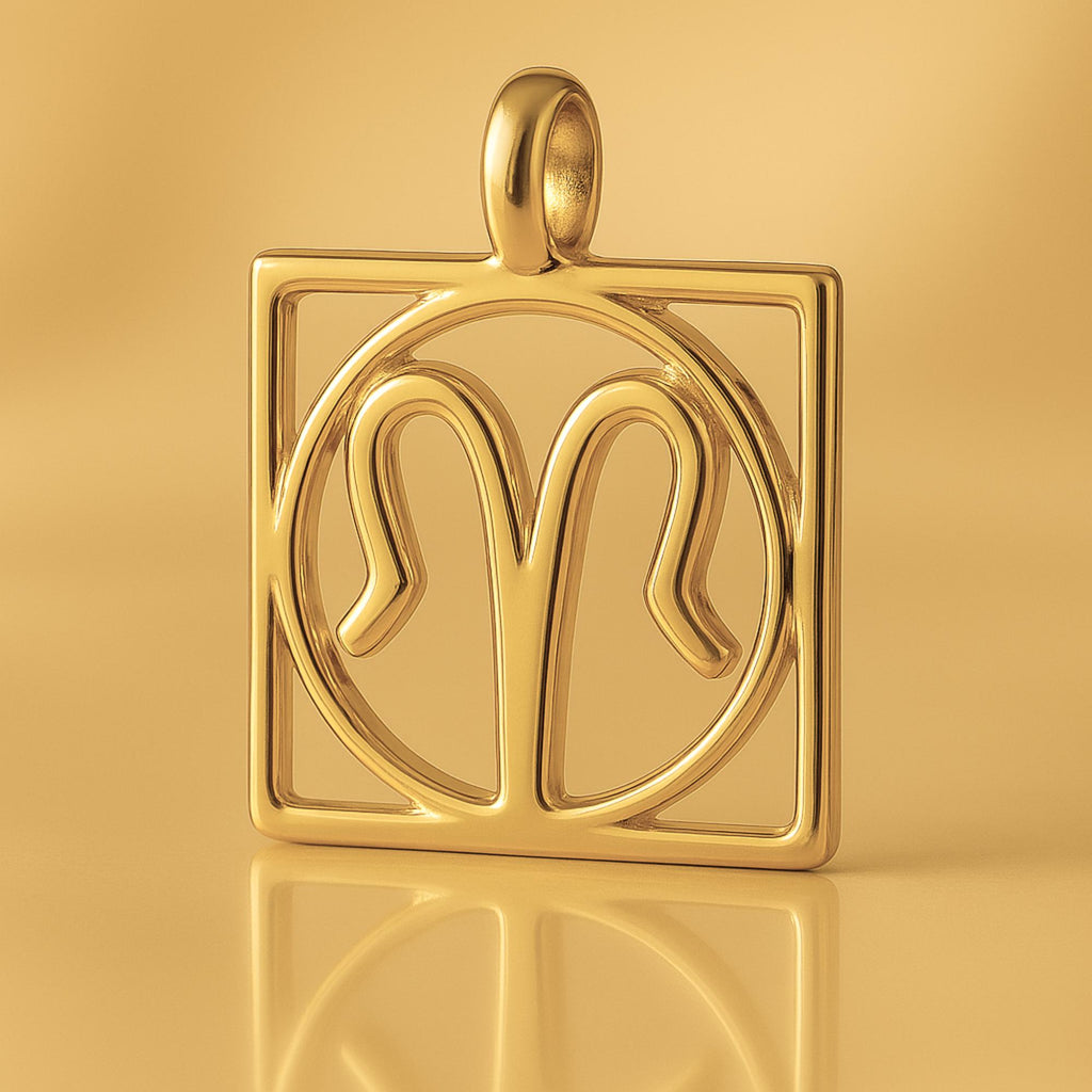 24ct Pure Gold - Scorpio Zodiac Square Charm