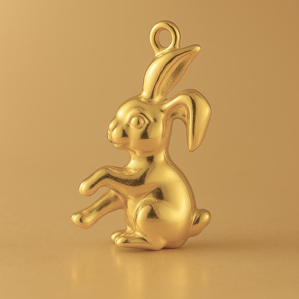 24ct Pure Gold - Bunny Rabbit Charm