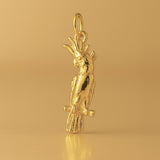 24ct Pure Gold - Fluffy Cockatoo Charm