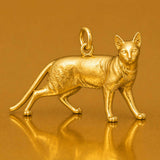 24ct Pure Gold - Egyptian Mau Cat Charm