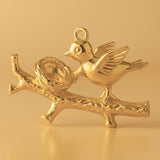 24ct Pure Gold - Mother Bird Charm