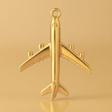 24ct Pure Gold - Passenger Plane Charm