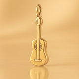 24ct Pure Gold - Minimalist Guitar Charm