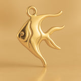 24ct Pure Gold - Moorish Idol Fish Charm