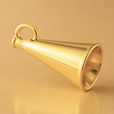 24ct Pure Gold - Vintage Megaphone Charm