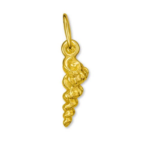 24ct Pure Gold - Spindle Shell Charm