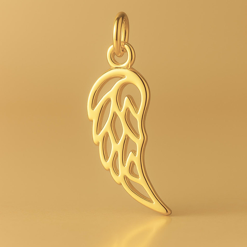 24ct Pure Gold - Filigree Wing Charm