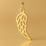 24ct Pure Gold - Filigree Wing Charm