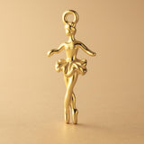 24ct Pure Gold - Enpointe Ballerina Charm