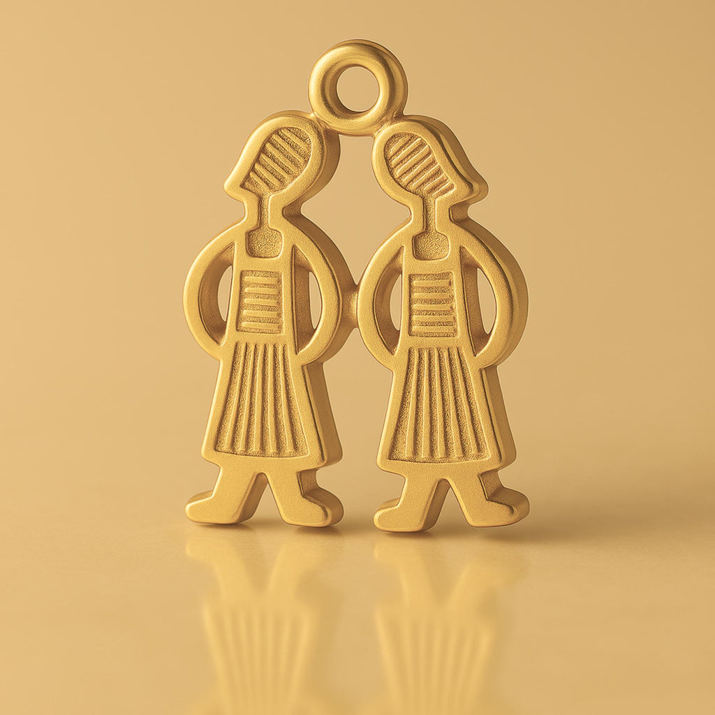 24ct Pure Gold - Twin Sisters Charm