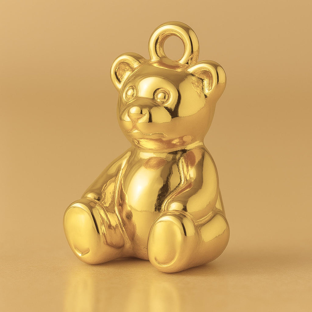 24ct Pure Gold - Classic Teddy Bear Charm