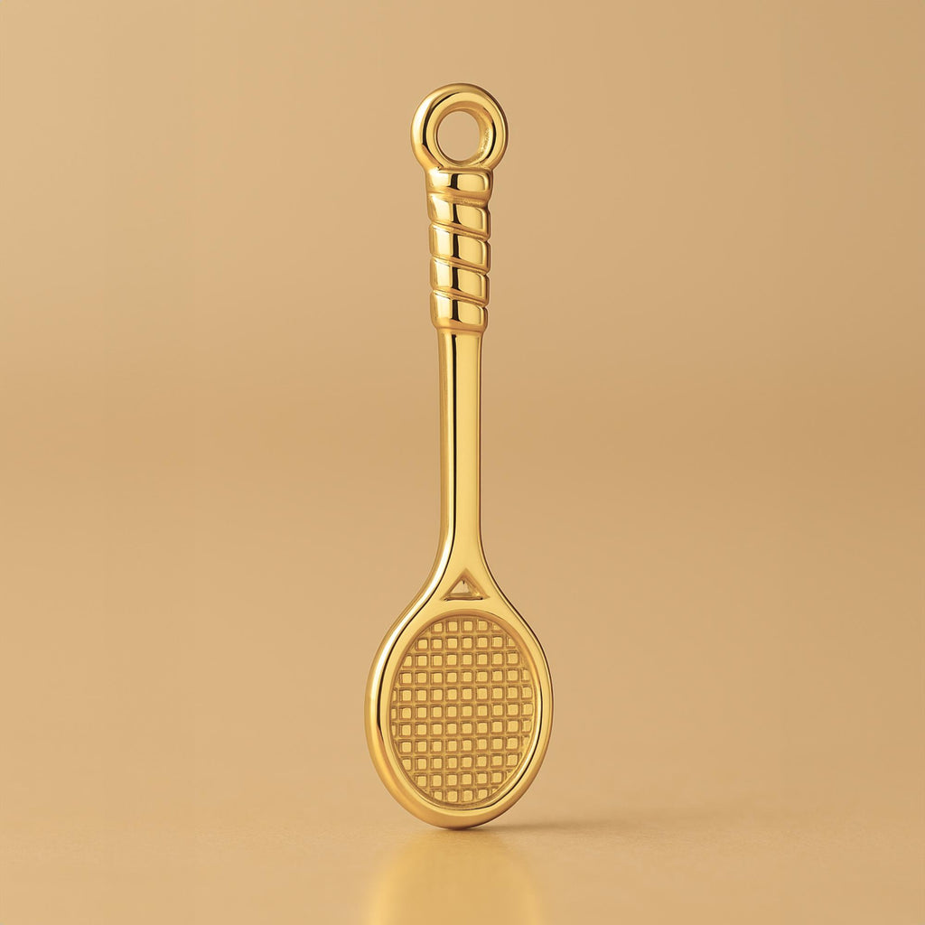 24ct Pure Gold - Badminton Racket Charm