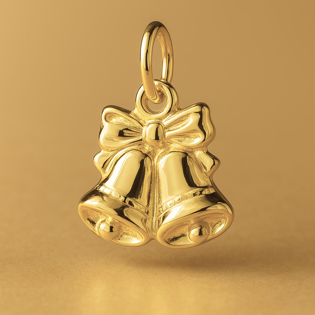 24ct Pure Gold - Traditional Christmas Bells Charm
