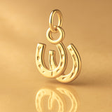 24ct Pure Gold - Double Horseshoe Charm