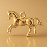 24ct Pure Gold - Leaping Horse Charm