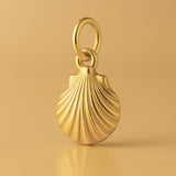 24ct Pure Gold - Clam Cockle Shell Charm