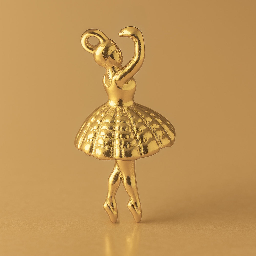 24ct Pure Gold - Vintage Ballerina Charm
