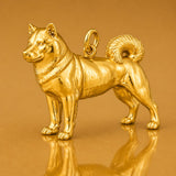 24ct Pure Gold - Shiba Inu Dog Charm