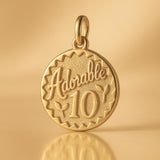 24ct Pure Gold - Adorable 10 Amulet Charm