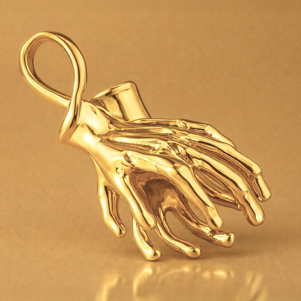 24ct Pure Gold - Double Hand Charm