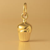 24ct Pure Gold - Mini Cupcake Charm