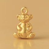 24ct Pure Gold - Mini Teddy Bear Charm