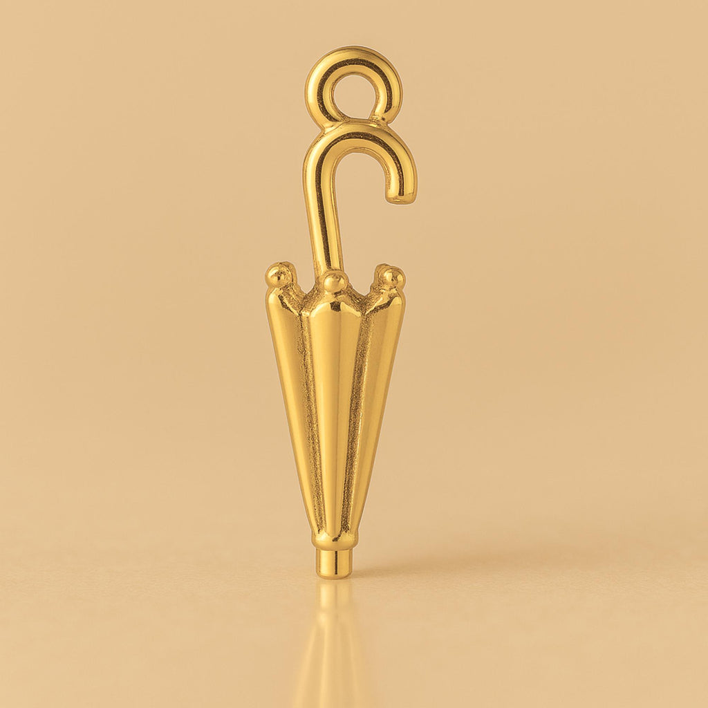 24ct Pure Gold - Classic Umbrella Charm