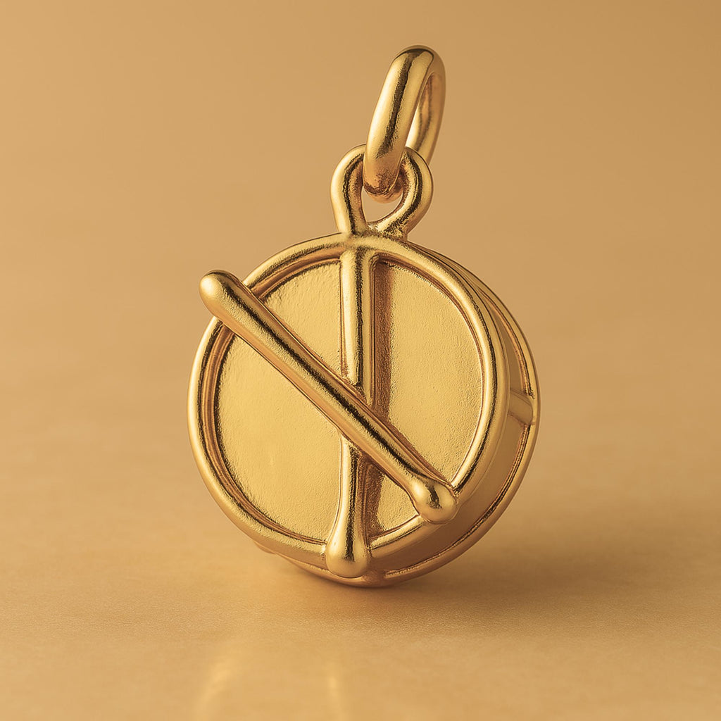 24ct Pure Gold - Parade Snare Drum Charm