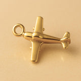 24ct Pure Gold - Light Plane Charm