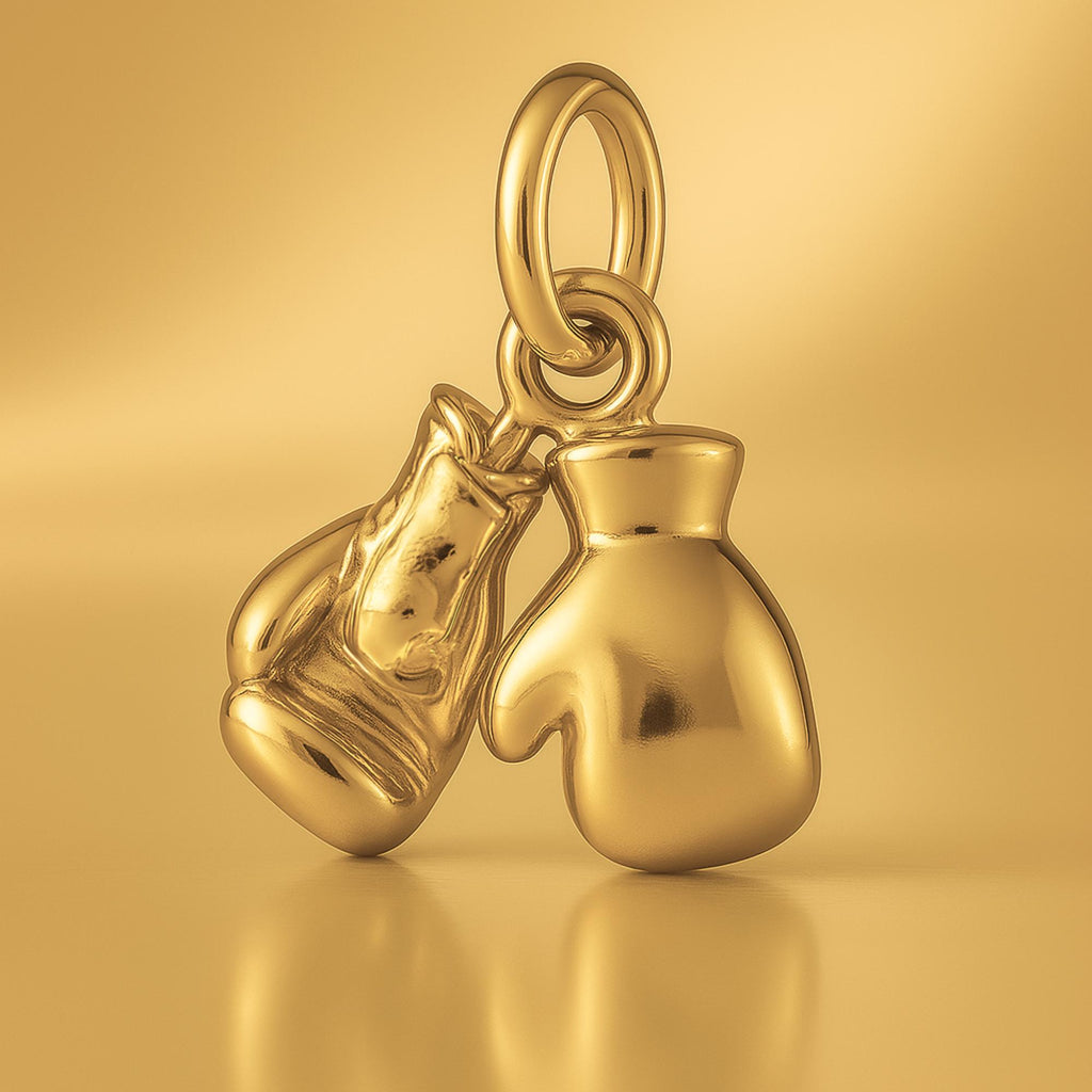 24ct Pure Gold - Classic Boxing Gloves Charm