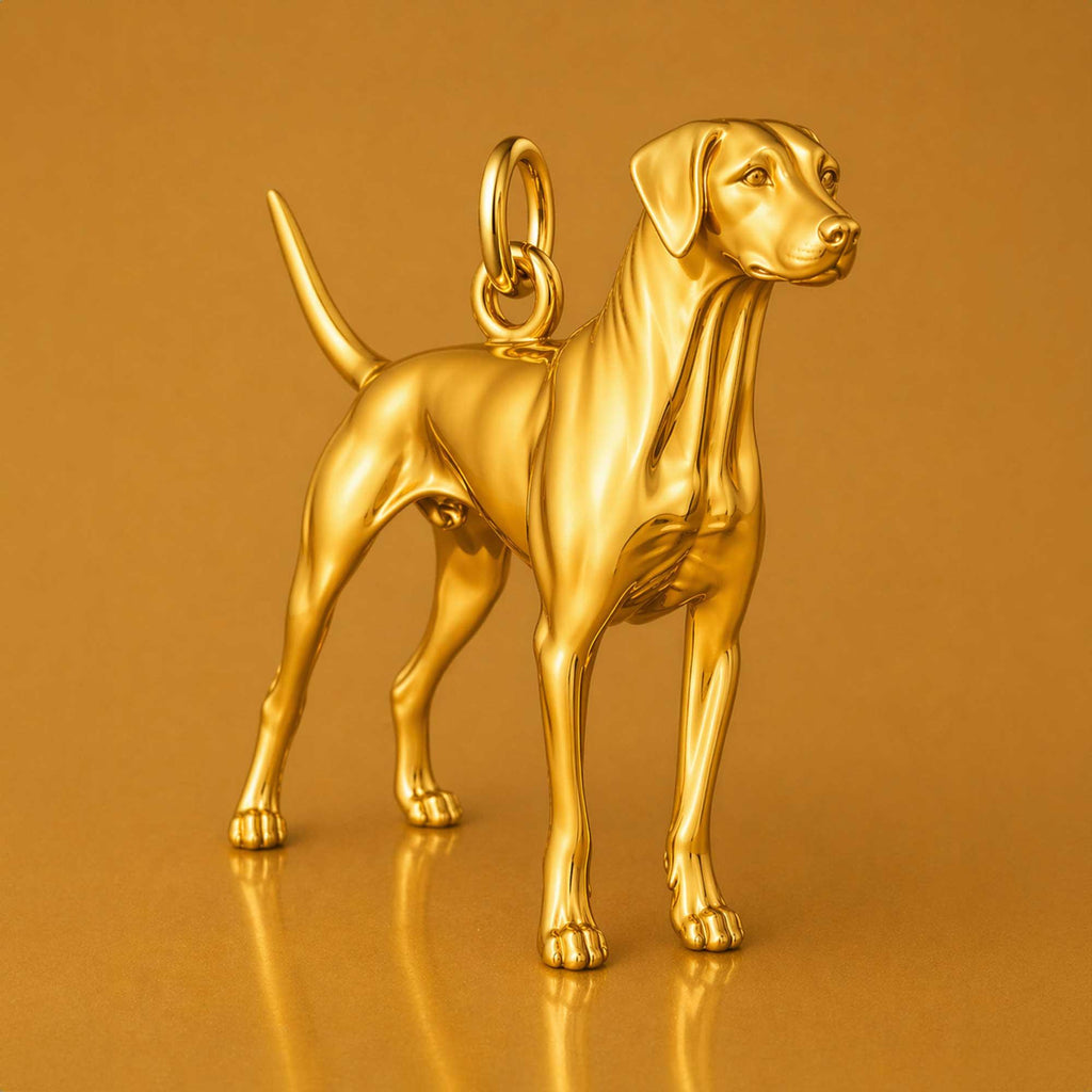 24ct Pure Gold - Dalmatian Dog Charm