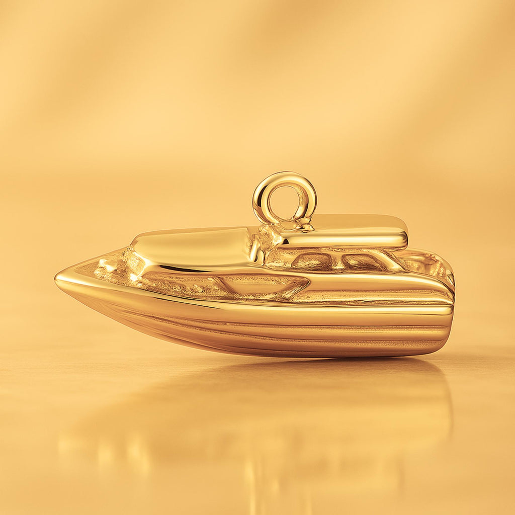 24ct Pure Gold - Powerboat Charm