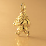 24ct Pure Gold - Walking Santa Claus Charm