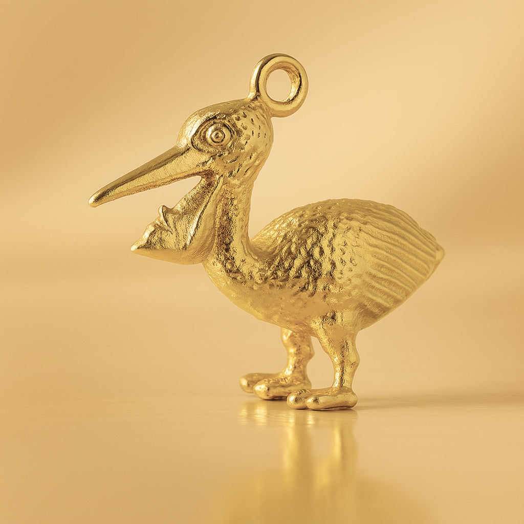 24ct Pure Gold - Australian Pelican Charm