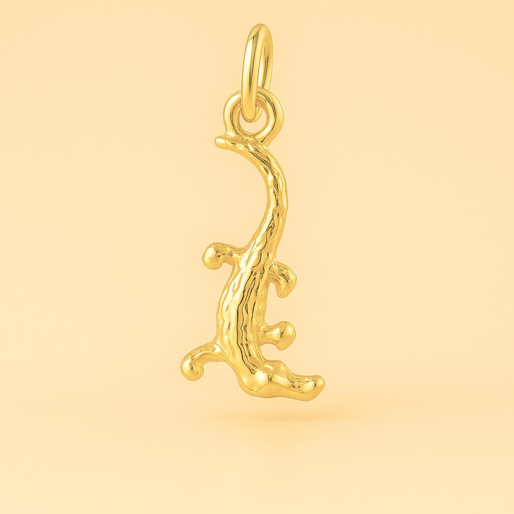 24ct Pure Gold - Saltwater Crocodile Charm