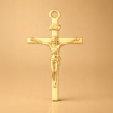 24ct Pure Gold - Traditional Jesus Crucifix Charm