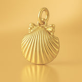 24ct Pure Gold - Cockle Beach Shell Charm