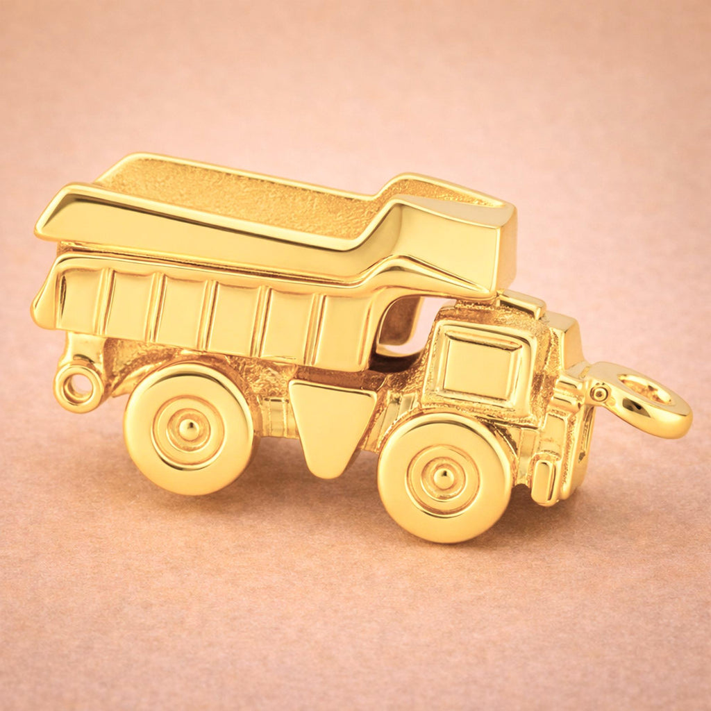 24ct Pure Gold - Tipper Dump Truck Charm