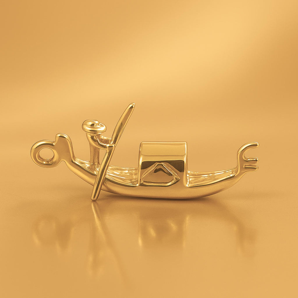24ct Pure Gold - Venetian Gondola Charm