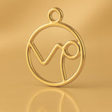 24ct Pure Gold - Capricorn Zodiac Round Charm