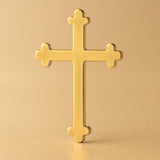 24ct Pure Gold - Trefoil Crucifix Charm
