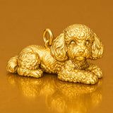 24ct Pure Gold - Poodle Dog Charm