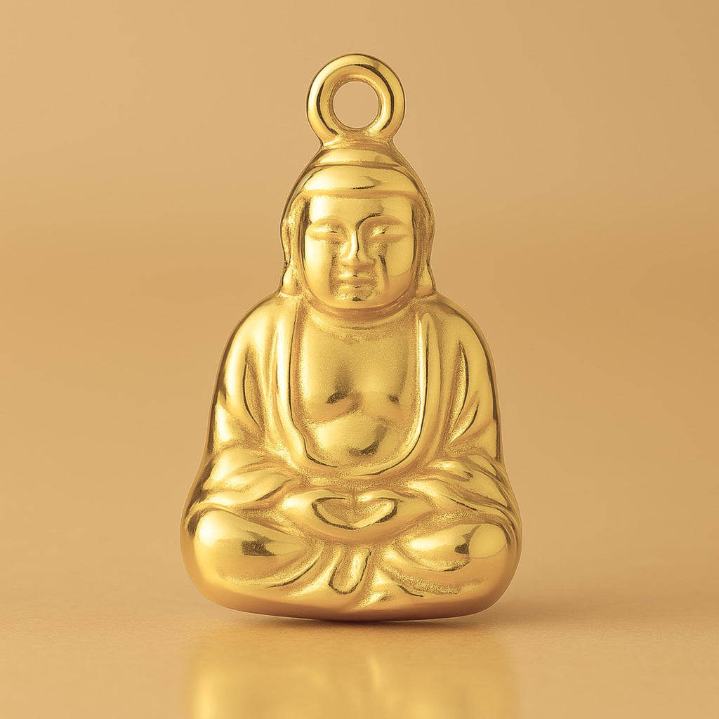 24ct Pure Gold - Meditating Buddha Charm