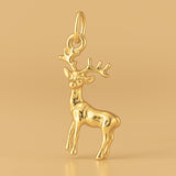 24ct Pure Gold - Rudolph Reindeer Charm