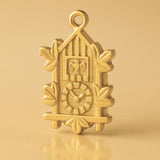 24ct Pure Gold - Ornate Cuckoo Clock Charm