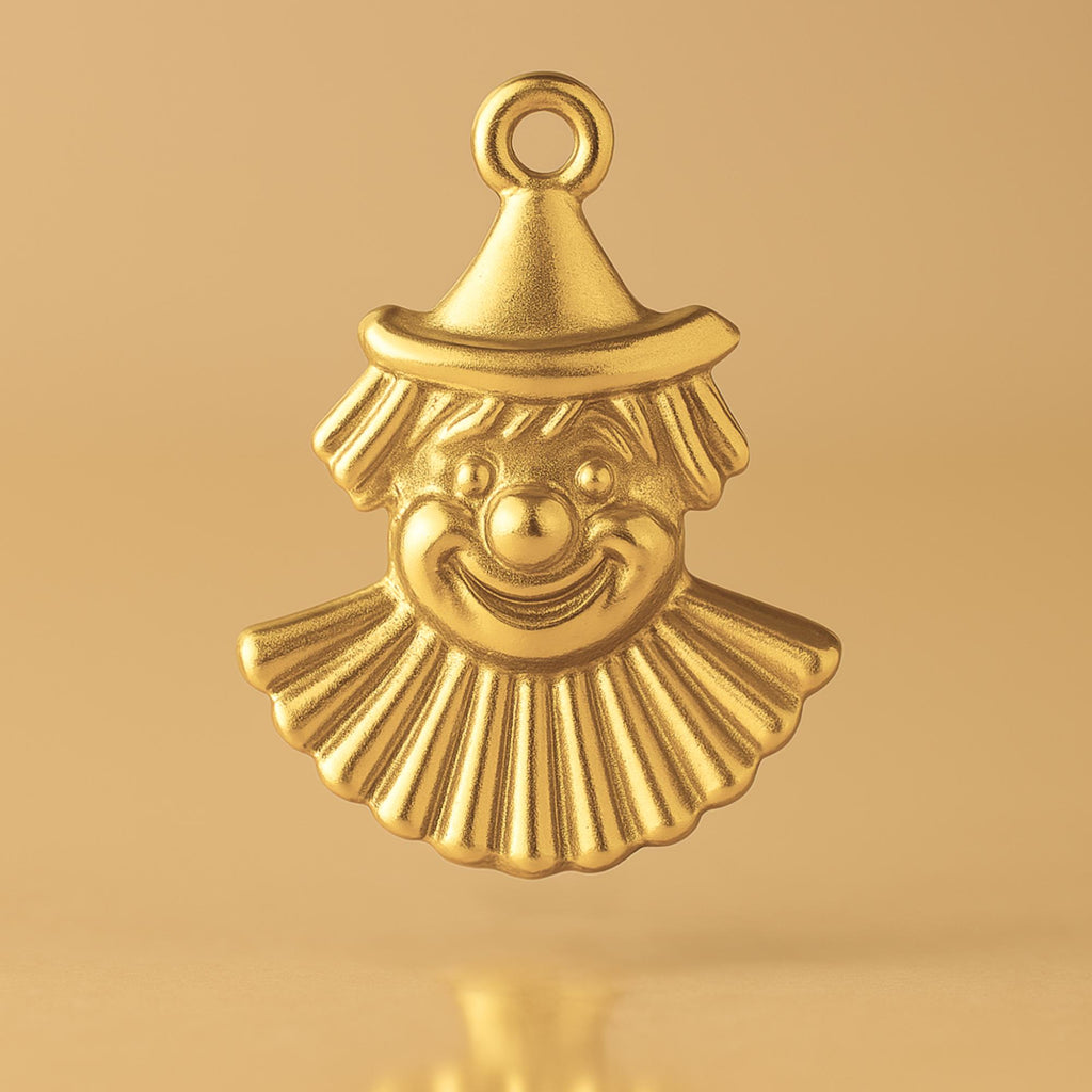24ct Pure Gold - Carnival Clown Charm