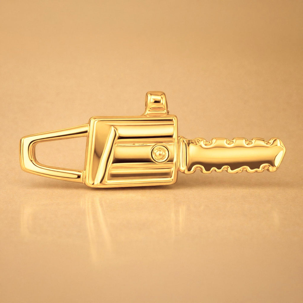 24ct Pure Gold - Loggers Chainsaw Charm