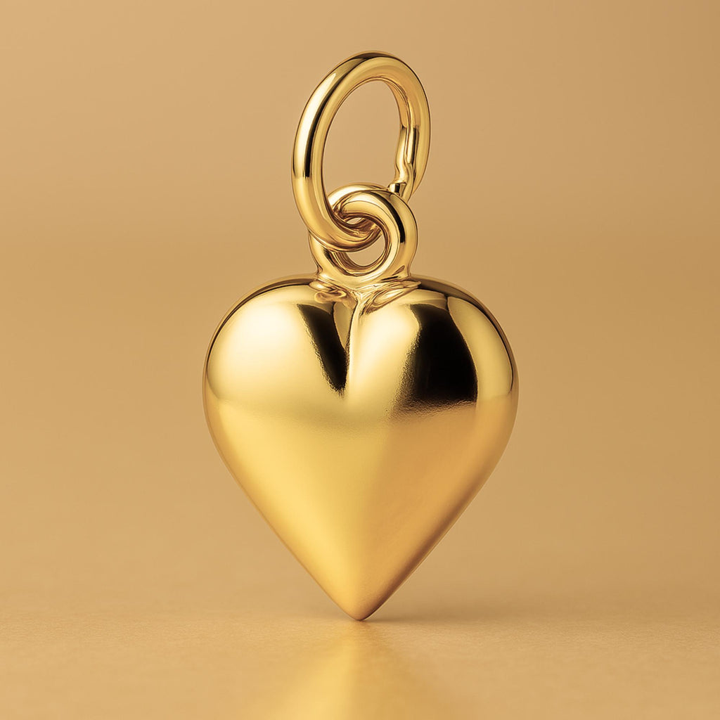 24ct Pure Gold - Minimalist Heart Charm